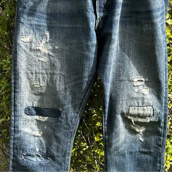 Polo Ralph Lauren “Sullivan Slim” Distressed Patchwork Jeans Size 34X30 EUC! - Picture 12 of 16